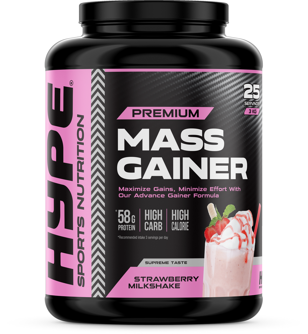Premium Mass Gainer (Strawberry Milkshake)