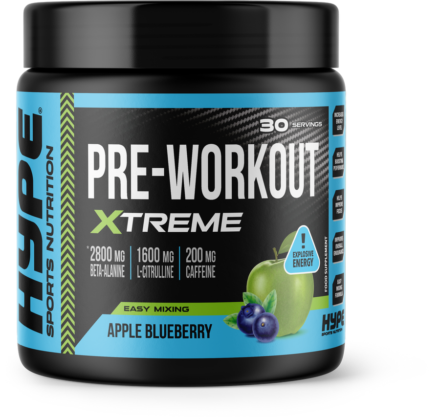 Xtreme Pre-Workout Powder (Apple Blueberry)